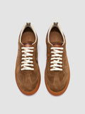 MILITIA 002 - Brown Suede and Leather Sneakers