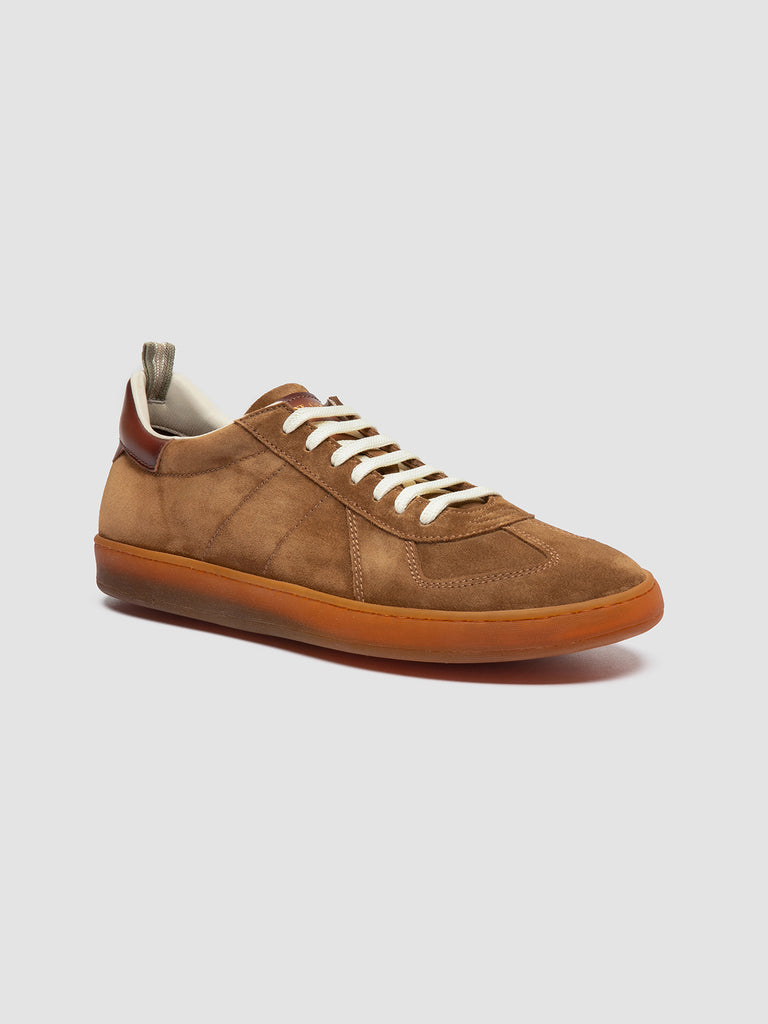 MILITIA 002 - Brown Suede and Leather Sneakers