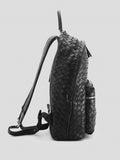 ARMOR 04 - Black Woven Leather Backpack Officine Creative - 3