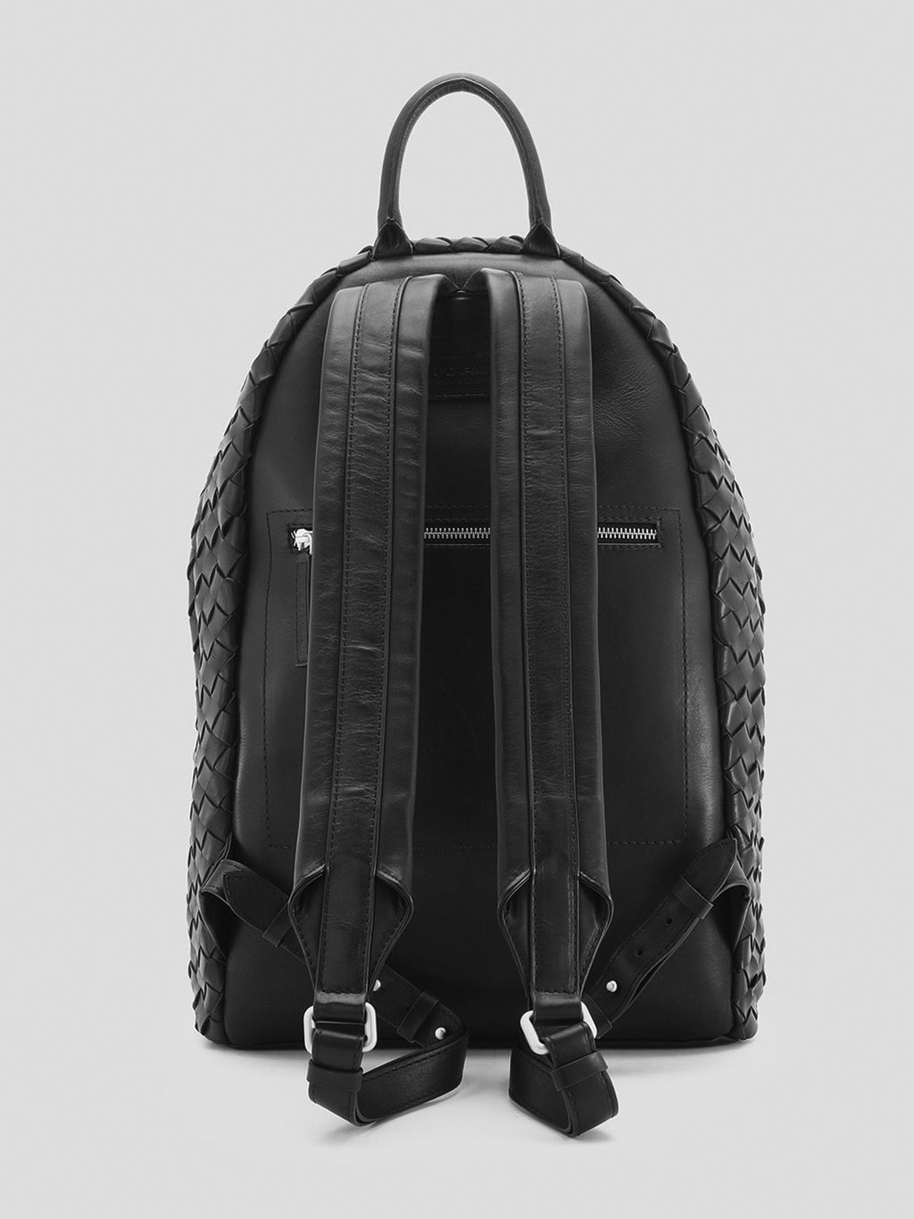 ARMOR 04 - Black Woven Leather Backpack Officine Creative - 5