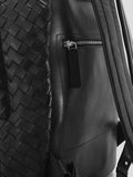 ARMOR 04 - Black Woven Leather Backpack Officine Creative - 2