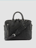 ARMOR 011 - Black Woven Leather Bag