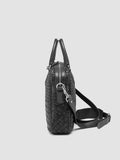 ARMOR 011 - Black Woven Leather Bag