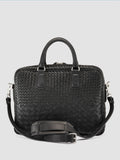 ARMOR 011 - Black Woven Leather Bag