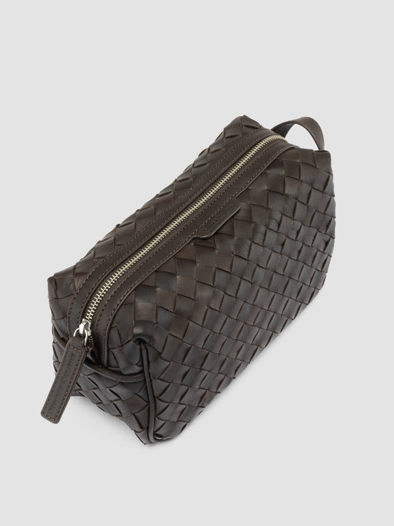 ARMOR 014 - Brown Woven Leather Pouch