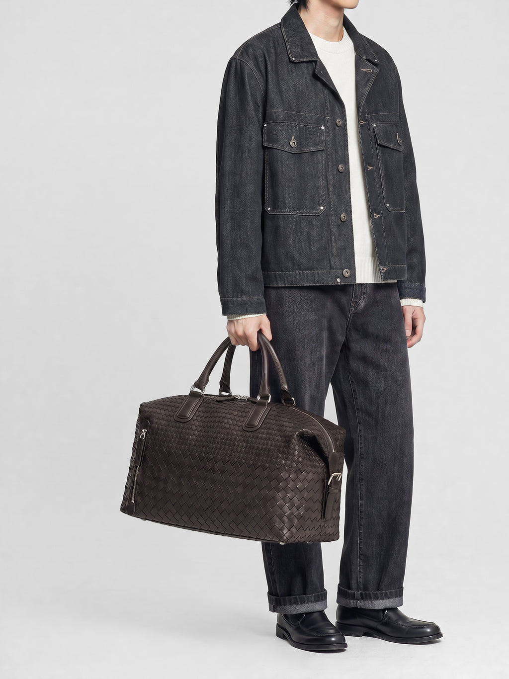 ARMOR 019 - Brown Leather Travel Bag