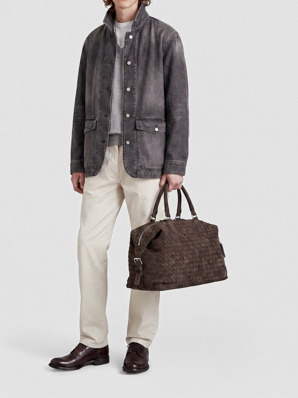 ARMOR 019 - Brown Leather Travel Bag