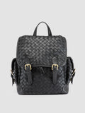 AURA 004 - Black Leather Backpack - image OCBAURA04BREED1000TU0 - 1