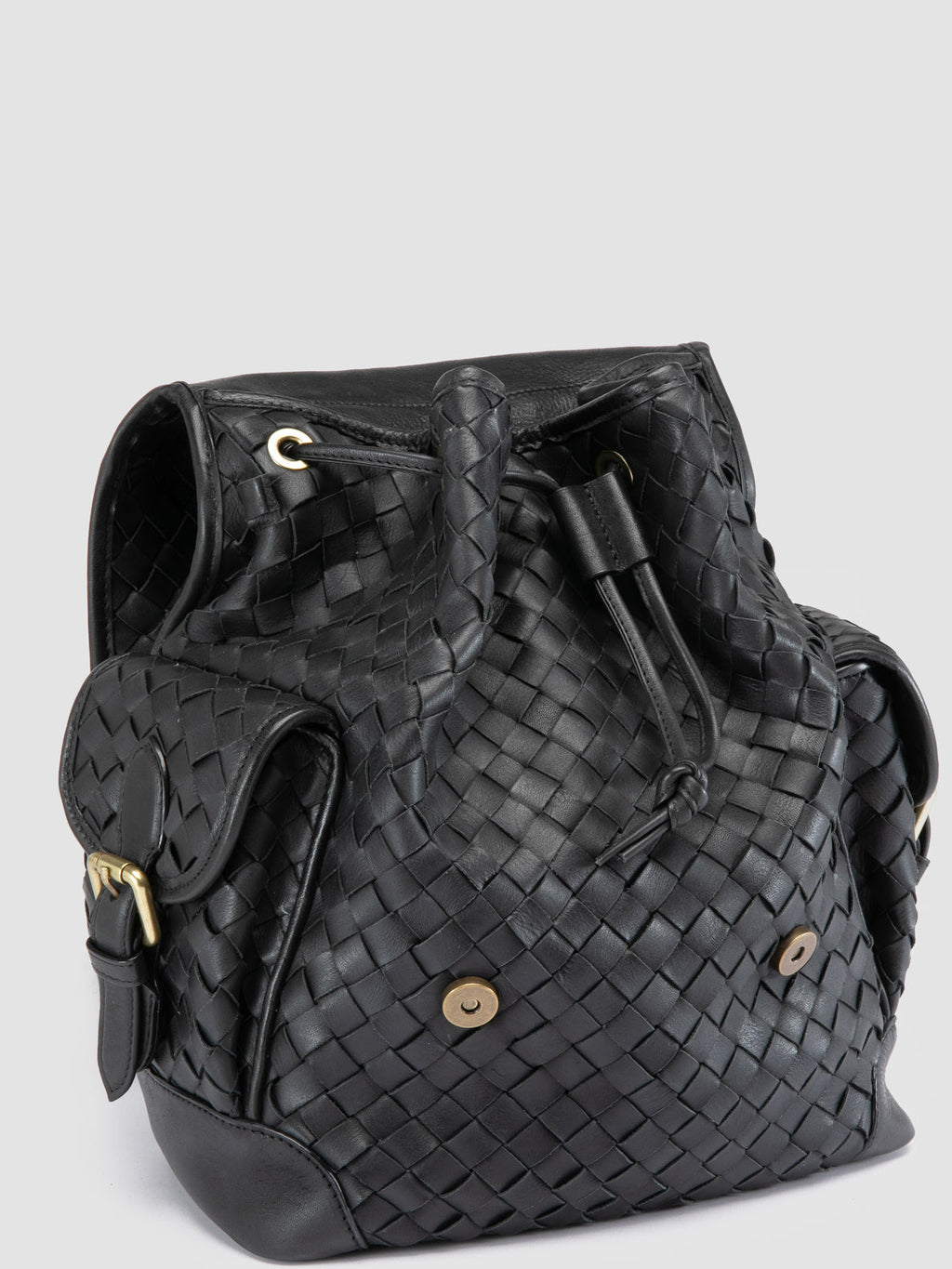AURA 004 - Black Leather Backpack - image OCBAURA04BREED1000TU0 - 2