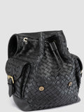 AURA 004 - Black Leather Backpack - image OCBAURA04BREED1000TU0 - 2