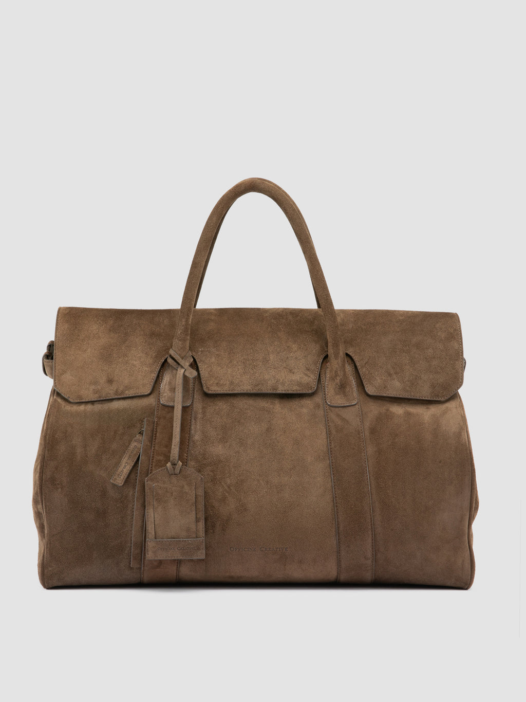 BOSTONIAN 001 - Braune Reisetasche aus Wildleder