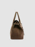 BOSTONIAN 001 - Braune Reisetasche aus Wildleder