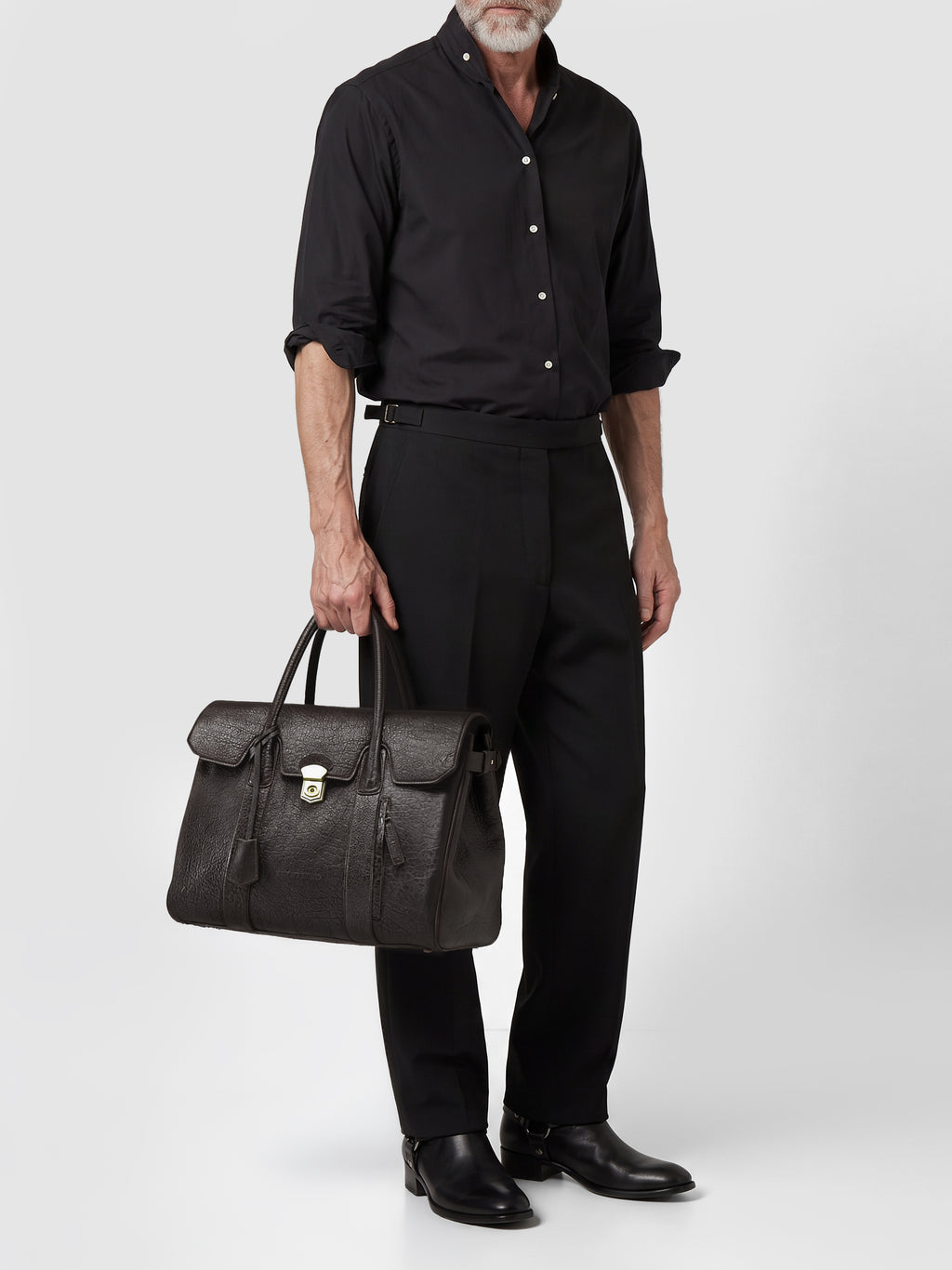 BOSTONIAN 002 - Brown Leather Briefcase