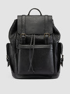 BOSTONIAN 003 - Black Leather Backpack