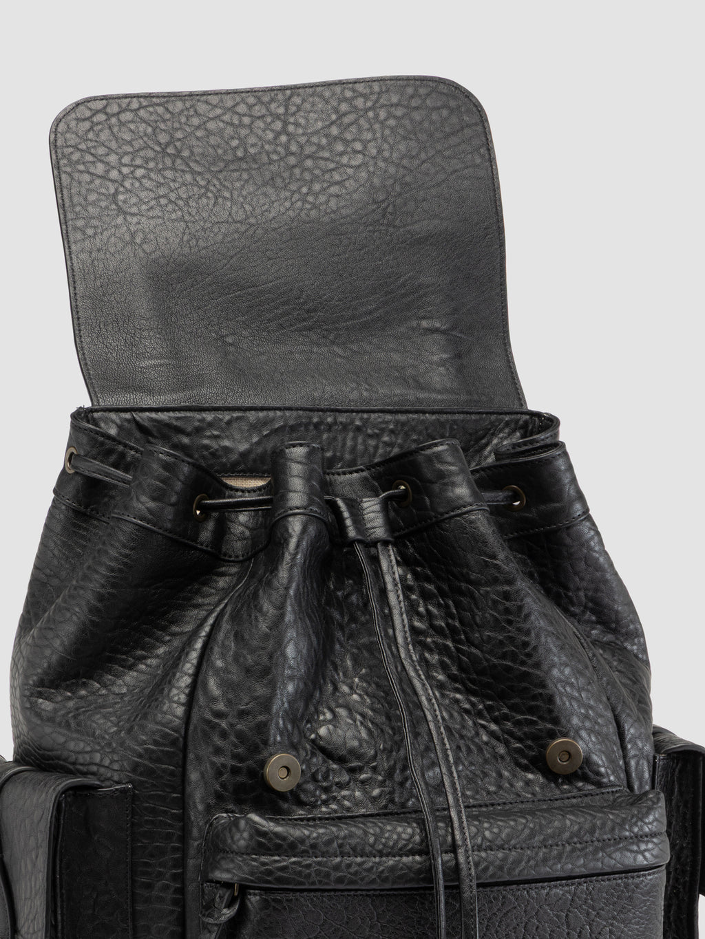BOSTONIAN 003 - Black Leather Backpack