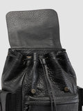 BOSTONIAN 003 - Black Leather Backpack
