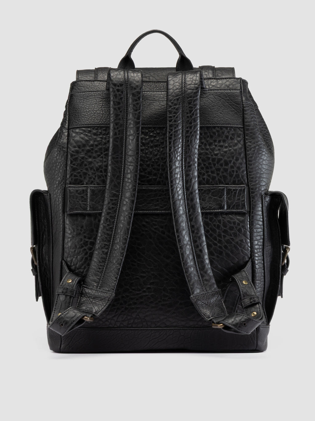BOSTONIAN 003 - Black Leather Backpack