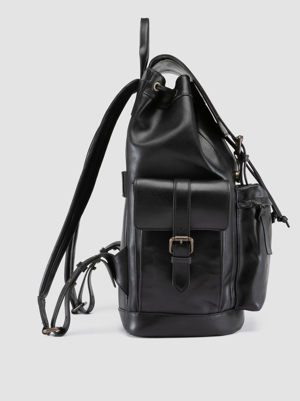 BOSTONIAN 003 - Black Leather Backpack