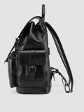BOSTONIAN 003 - Black Leather Backpack