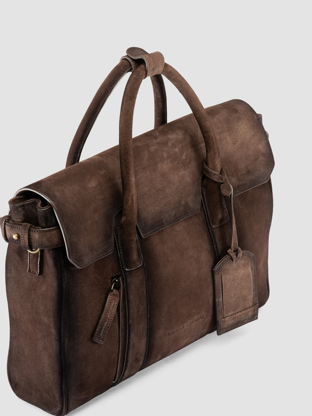 BOSTONIAN 005 - Brown Suede Briefcase