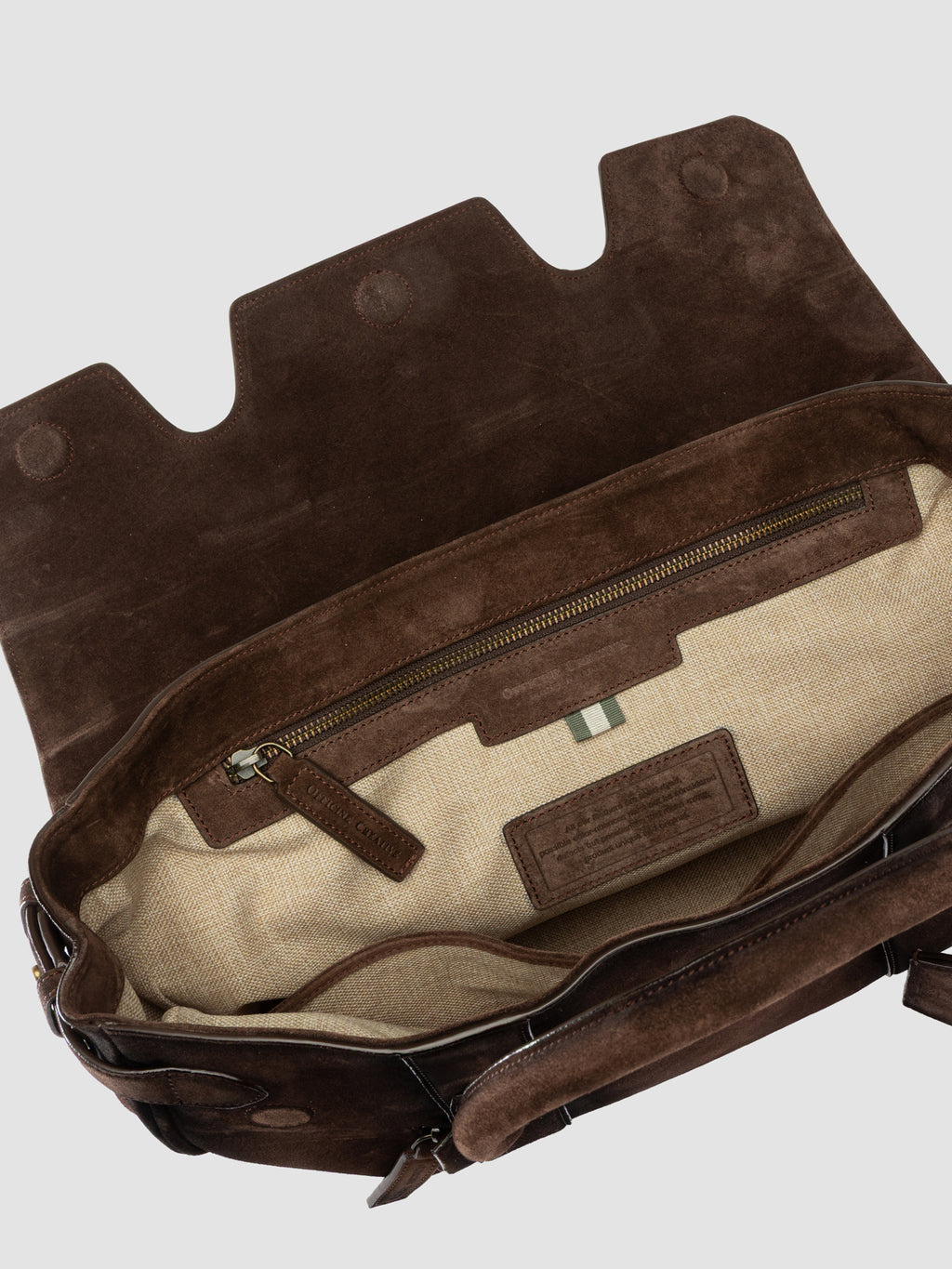 BOSTONIAN 005 - Brown Suede Briefcase