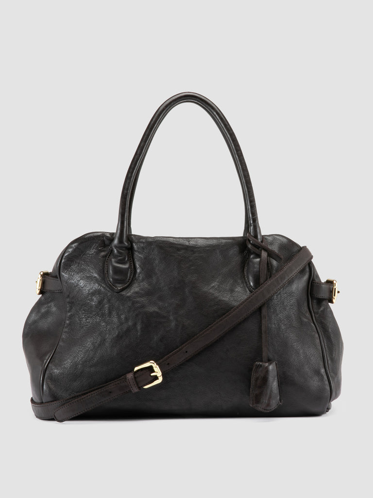 BOWLER 006 - Brown Leather Shoulder Bag