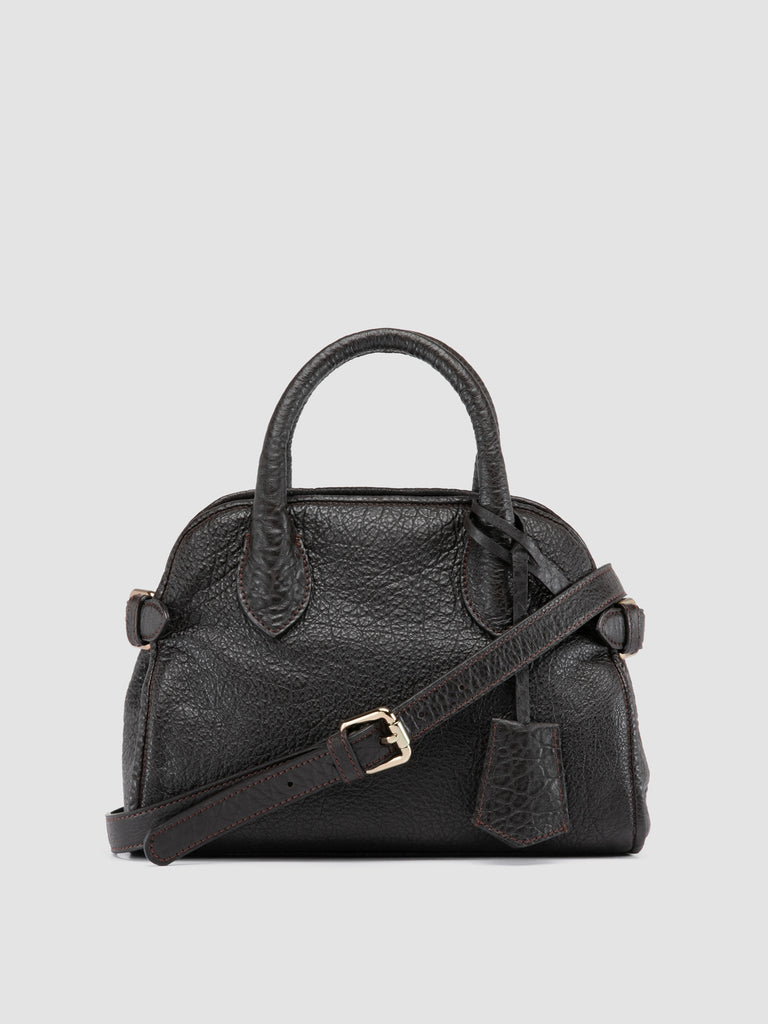 BOWLER 007 - Brown Leather Shoulder Bag