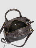BOWLER 007 - Brown Leather Shoulder Bag - image OCBBOW007FROG12040TU0 - 7