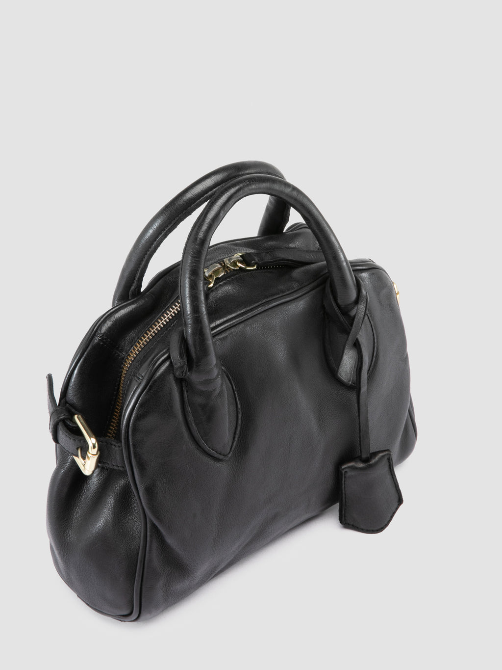 BOWLER 007 - Black Leather Shoulder Bag - image OCBBOW007IGNIS1000TU0 - 2