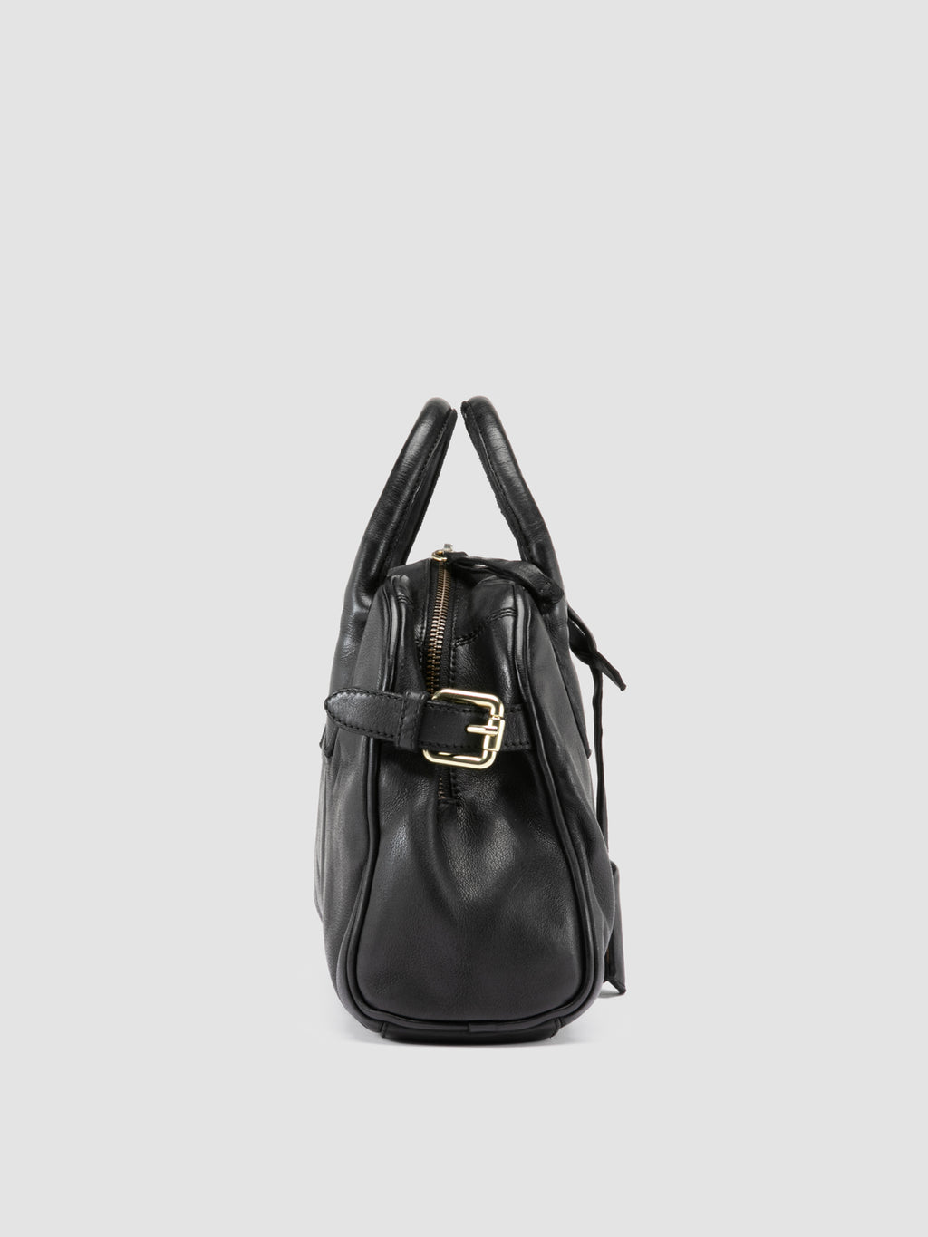 BOWLER 007 - Black Leather Shoulder Bag - image OCBBOW007IGNIS1000TU0 - 4