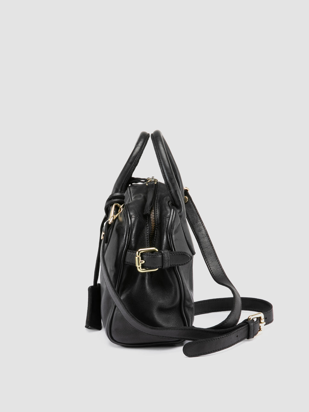 BOWLER 007 - Black Leather Shoulder Bag - image OCBBOW007IGNIS1000TU0 - 6