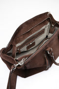 QUENTIN 009 - Brown Suede Bag - image OCBENNI09LIGC3D295TU0 - 7