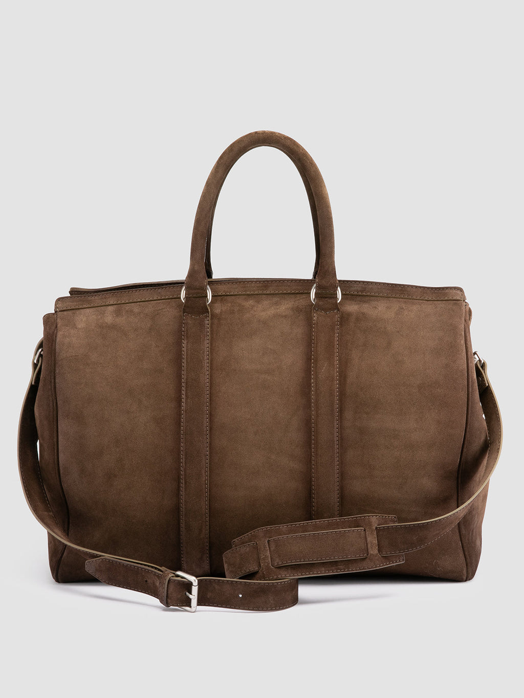 QUENTIN 009 - Brown Suede Bag - image OCBENNI09LIGC3F395TU0 - 5