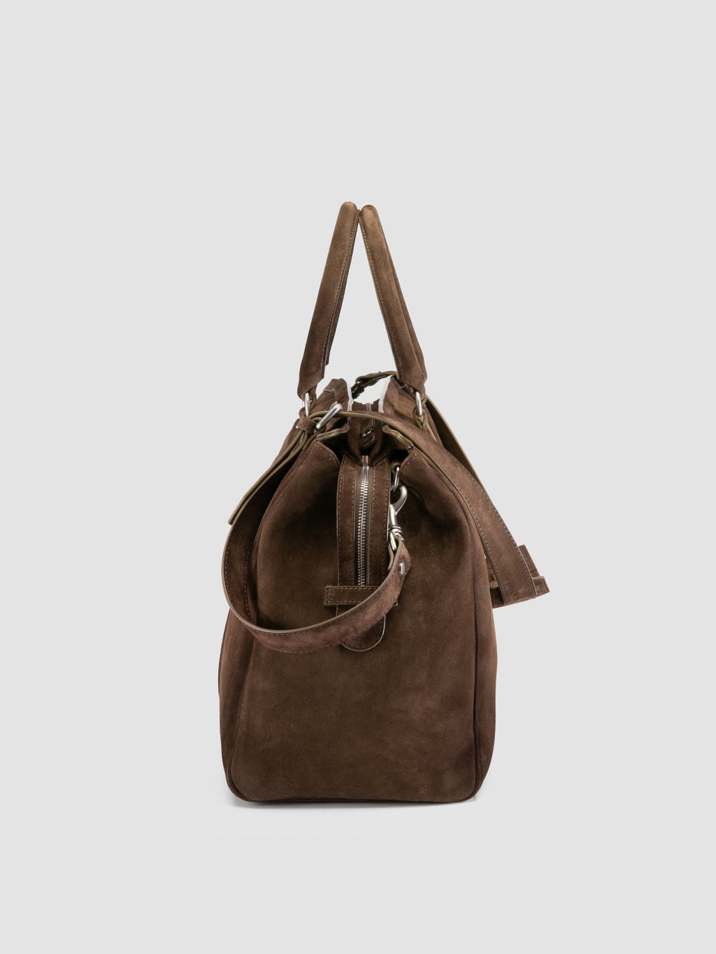 QUENTIN 009 - Brown Suede Bag - image OCBENNI09LIGC3F395TU0 - 6
