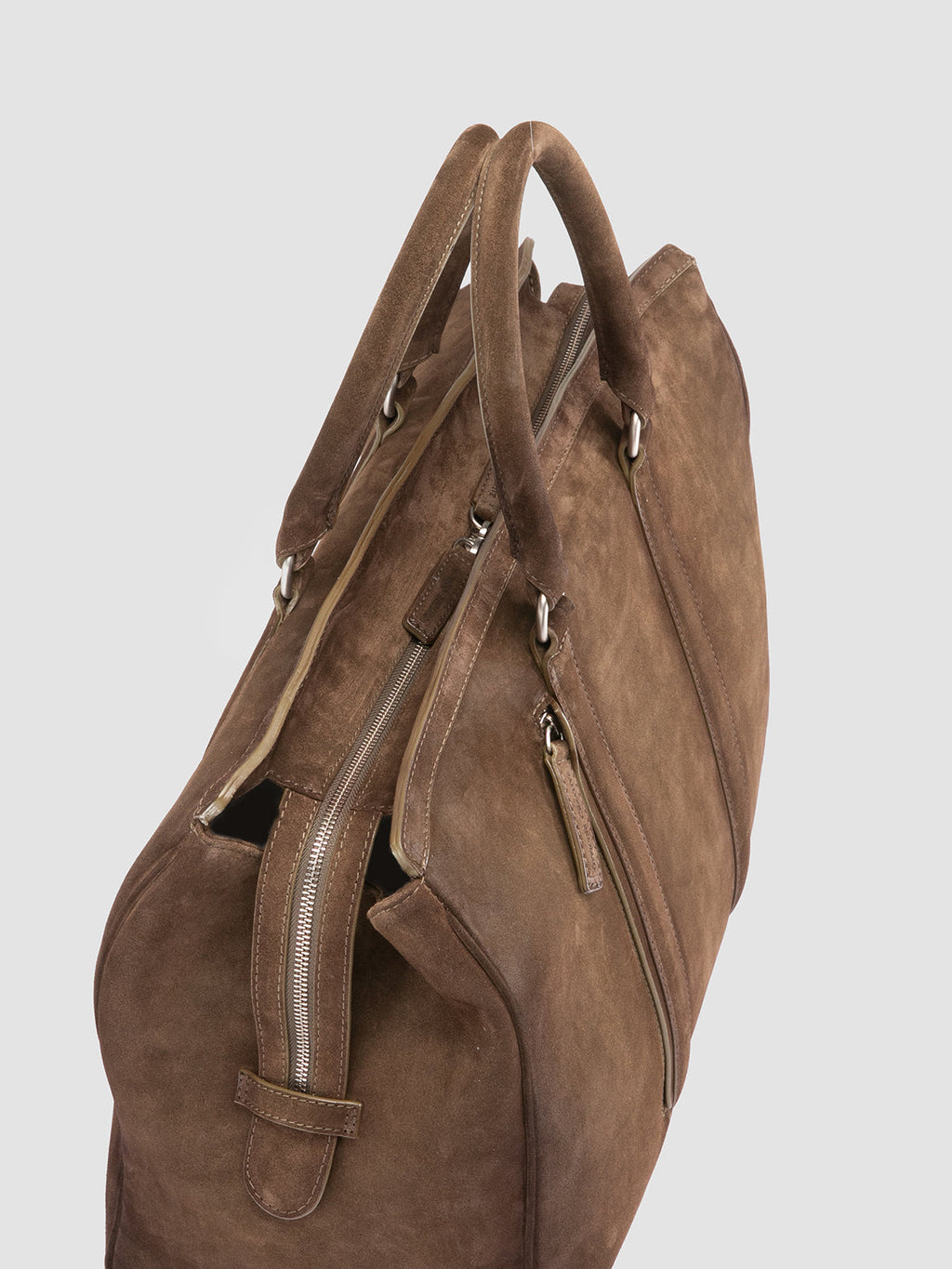 QUENTIN 009 - Brown Suede Bag - image OCBENNI09LIGC3F395TU0 - 7