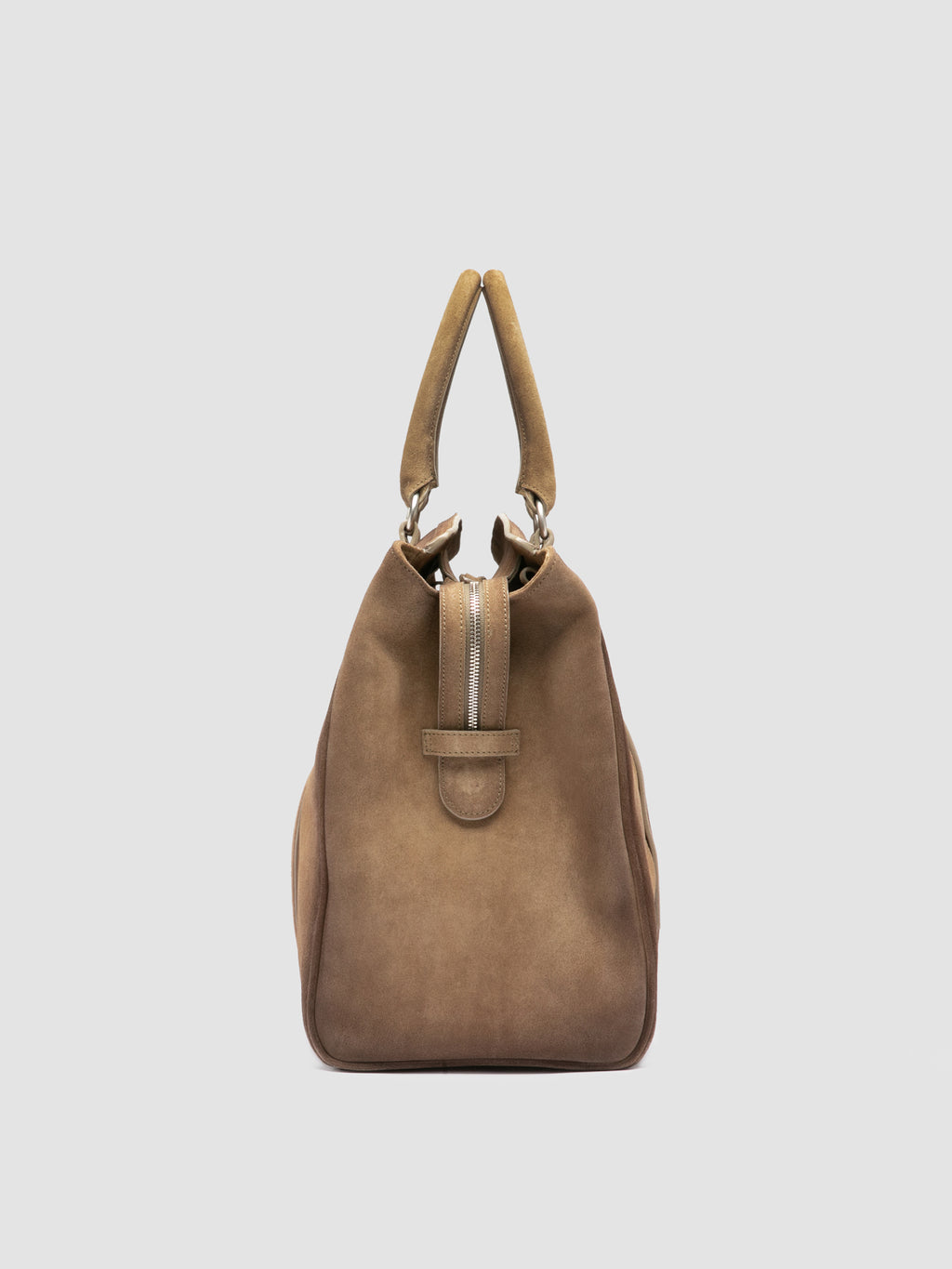 QUENTIN 009 - Taupe Suede Bag