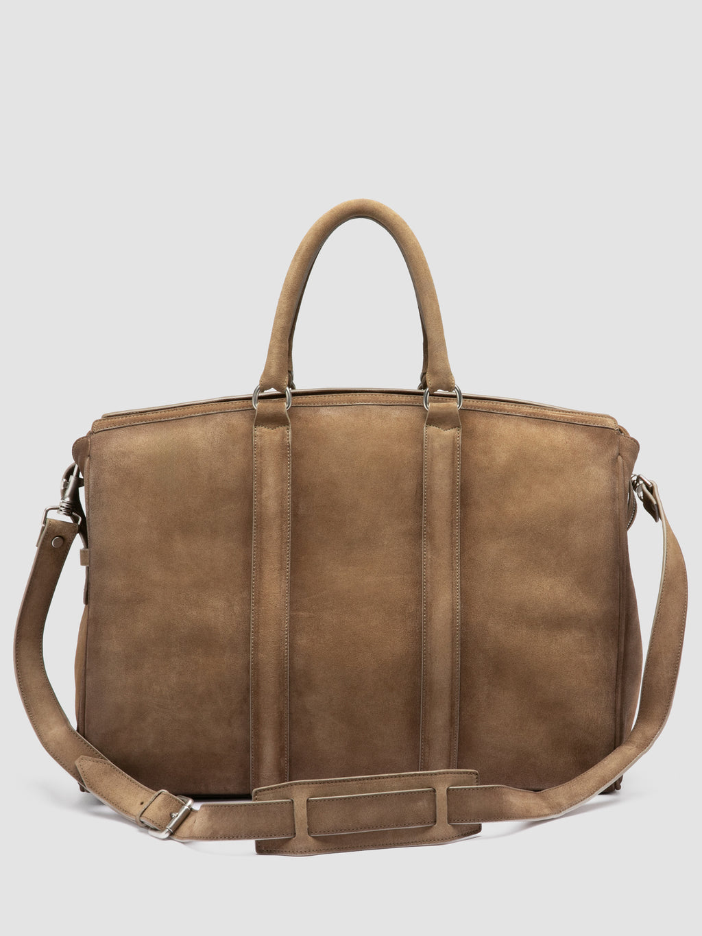 QUENTIN 009 - Taupe Suede Bag