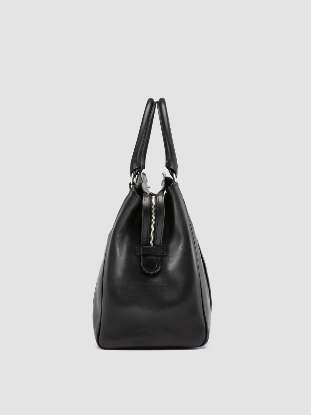 QUENTIN 009 - Black Leather Bag