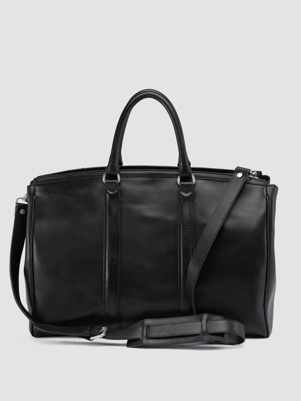 QUENTIN 009 - Black Leather Bag