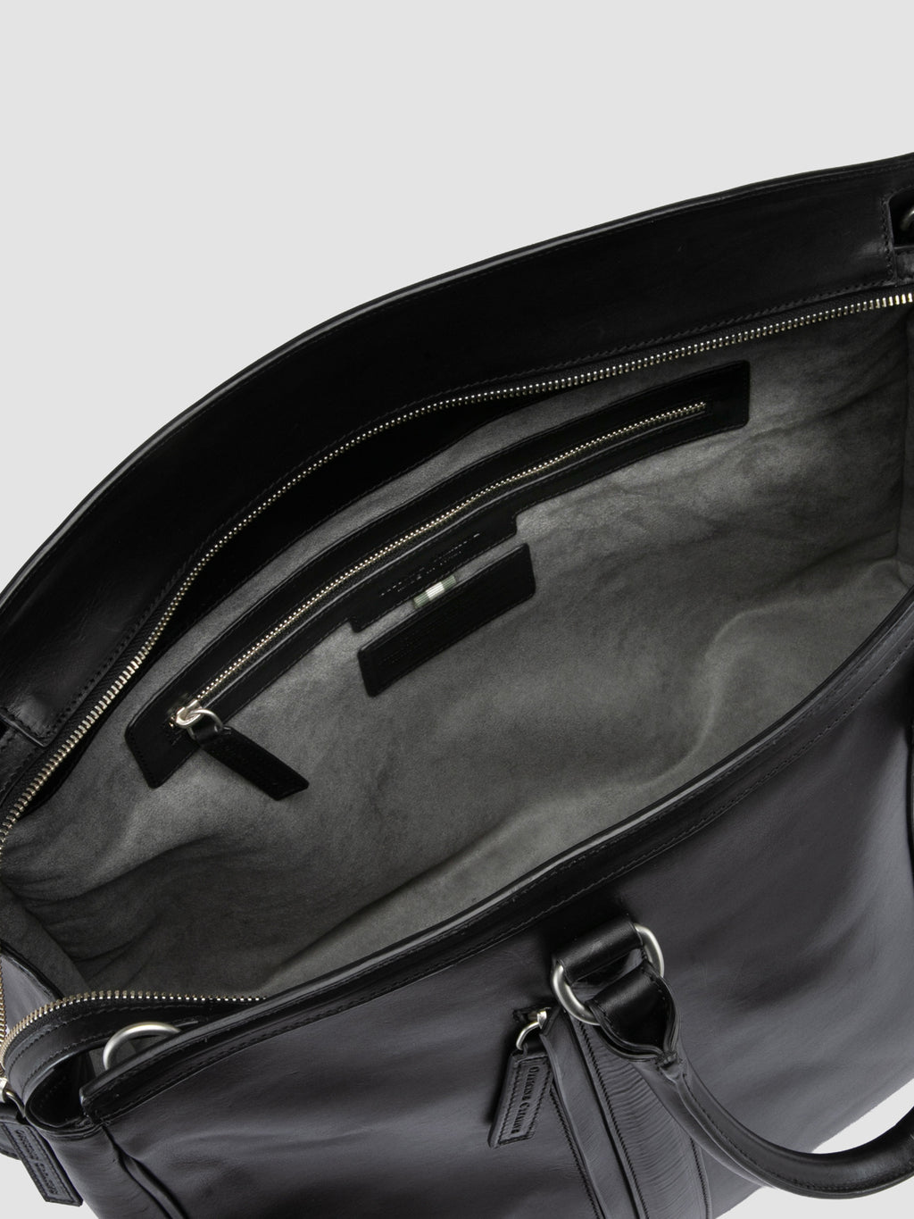 QUENTIN 009 - Black Leather Bag