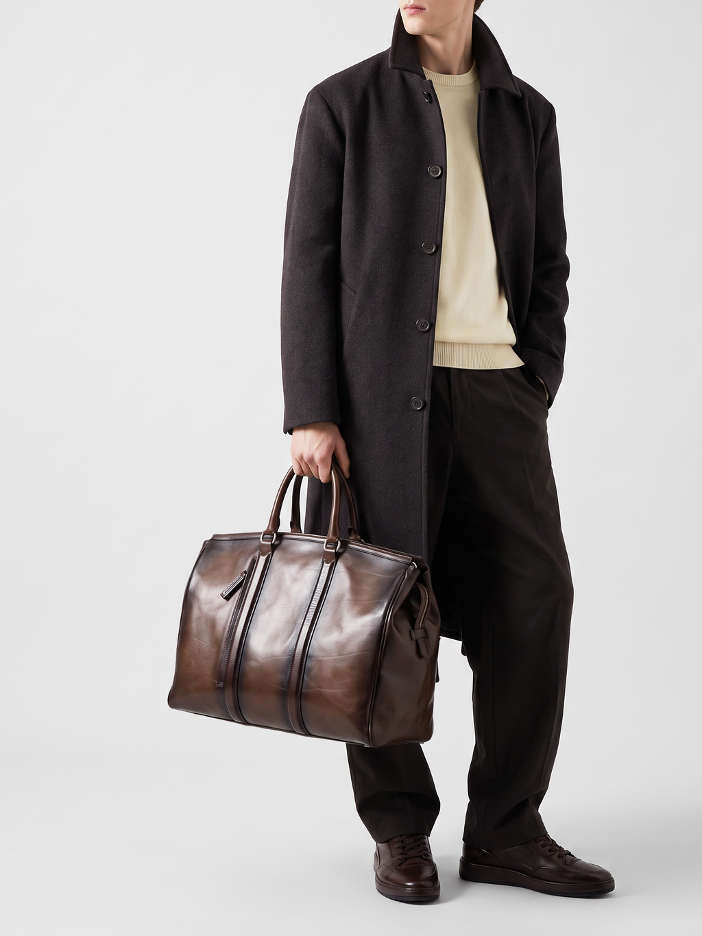 QUENTIN 009 - Brown Leather Bag