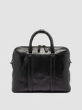 QUENTIN 019 - Black Leather Briefcase