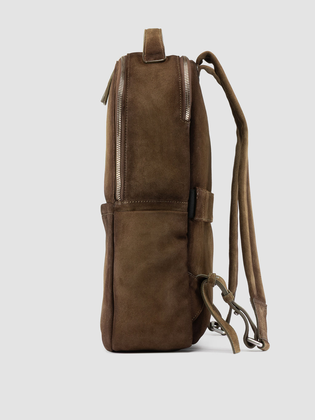 QUENTIN 023 - Taupe Suede Backpack - image OCBENNI23LIGC3F395TU0 - 5