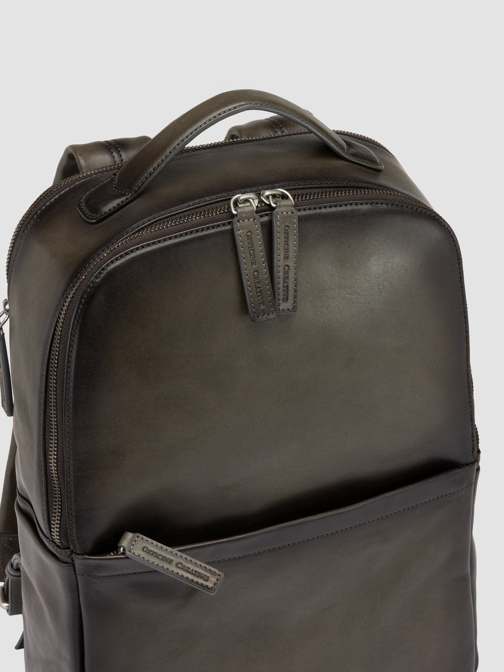 QUENTIN 023 - Grey Suede Backpack - image OCBENNI23TUCS31103TU0 - 2