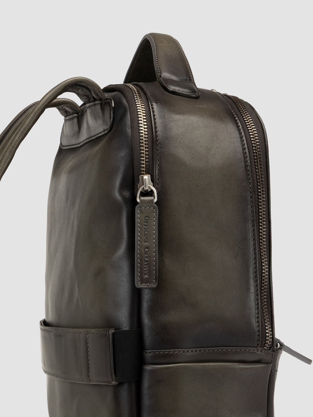 QUENTIN 023 - Grey Suede Backpack - image OCBENNI23TUCS31103TU0 - 6