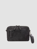 QUENTIN 025 - Black Suede Pouch Bag