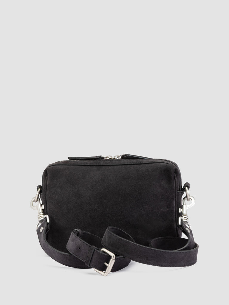 QUENTIN 025 - Black Suede Pouch Bag