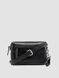 QUENTIN 025 - Black Leather Pouch Bag - image OCBENNI25TUCS31000TU0 - 1