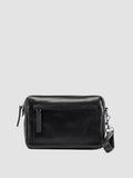 QUENTIN 025 - Black Leather Pouch Bag - image OCBENNI25TUCS31000TU0 - 3