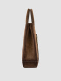 QUENTIN 026 - Taupe Suede Briefcase